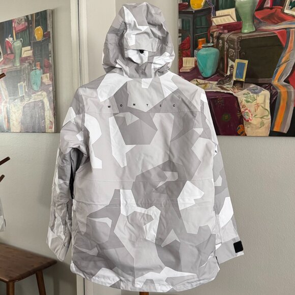 Montec - Dune Snowboard Jacket in Snow Camo (gray/white) - Picture 3 of 15